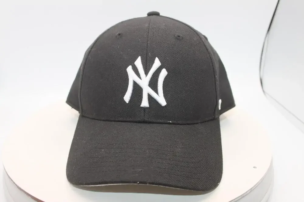 New York Yankees Hat Cap Strap Back Youth One Size Black MLB Baseball '47